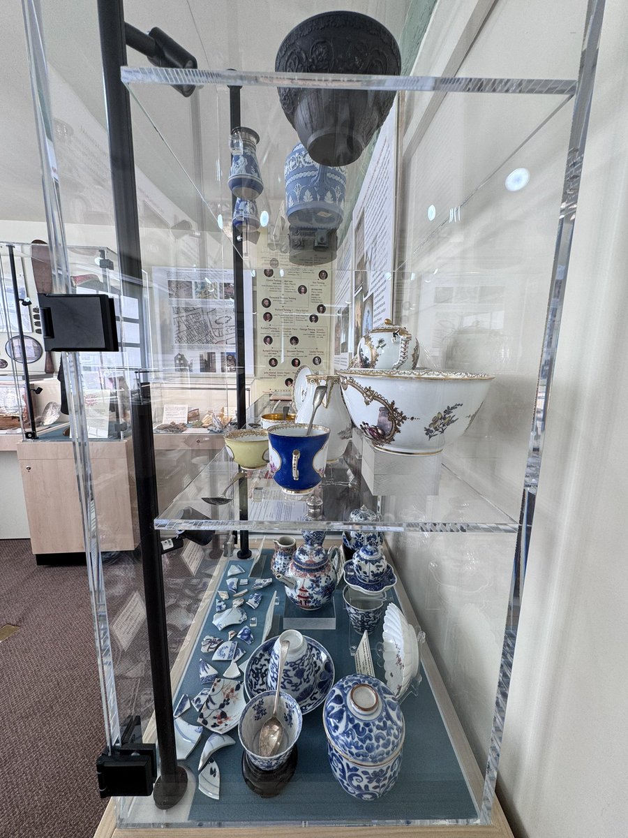 The Twinings and porcelain display at the Twickenham Museum. Well worth going to see!