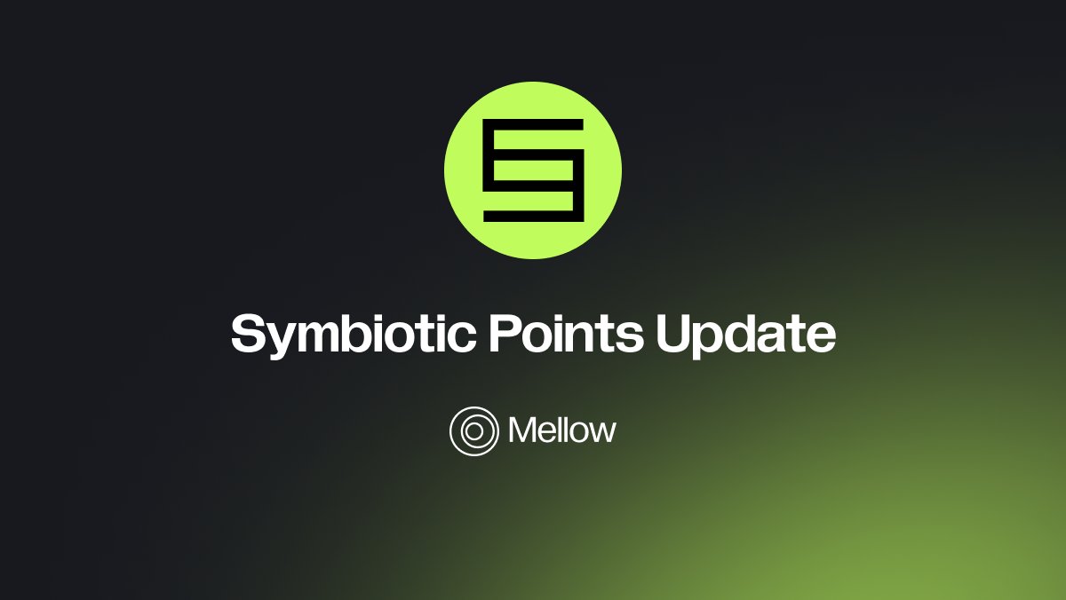 mellowprotocol's tweet image. On June 24, an unexpected uptick in Symbiotic points occurred due to how rewards were calculated on the Symbiotic side.

Users who deposited after that date temporarily received more Symbiotic points than intended. This was caused by an upstream anomaly.