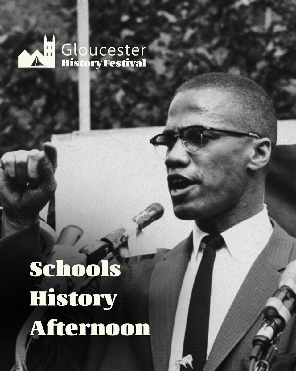 On the afternoon of Friday 19th Sept the #GlosHistFest will be holding a special free Schools History Afternoon at Blackfriars for Years 10 to 13
It will focus on the American Civil Rights Movement marking the 60th anniversary of the death of Malcolm X
gloucesterhistoryfestival.co.uk/education/
