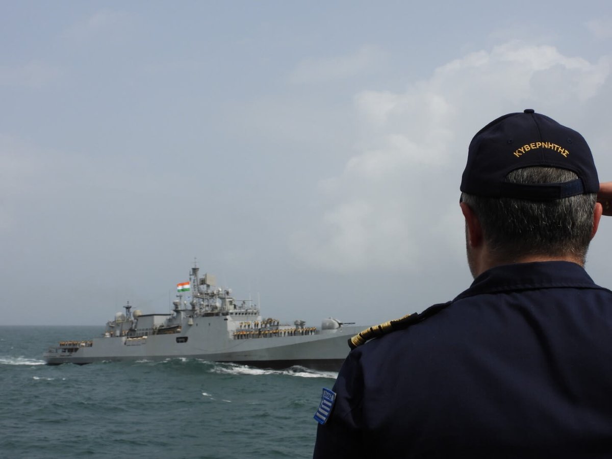 NavyGR's tweet image. 🇬🇷🤝🇮🇳⚓️
🌊 Συνεκπαίδευση PASSEX (Passing Exercise)
ΦΓ ΨΑΡΑ F-454🇬🇷 με
INS TARKASH F-50🇮🇳
την Πέμπτη 10/07.
@indiannavy
🔗hellenicnavy.gr/synekpaidefsi-…
#HellenicNavy #IndianNavy #Passex
#MaritimeCooperation
#BridgesOfFriendship