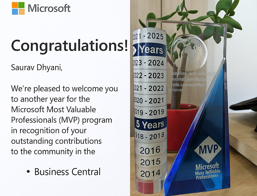 12 years strong! 💙
Honored to be renewed as a #MicrosoftMVP for #BusinessCentral again this year.
Huge thanks to the #MSDyn365BC community &amp; <a href="/Microsoft/">Microsoft</a> for the continued inspiration. 🙌
Let’s keep building together! 💡

#MVPBuzz #Dynamics365 #EdhateConsulting