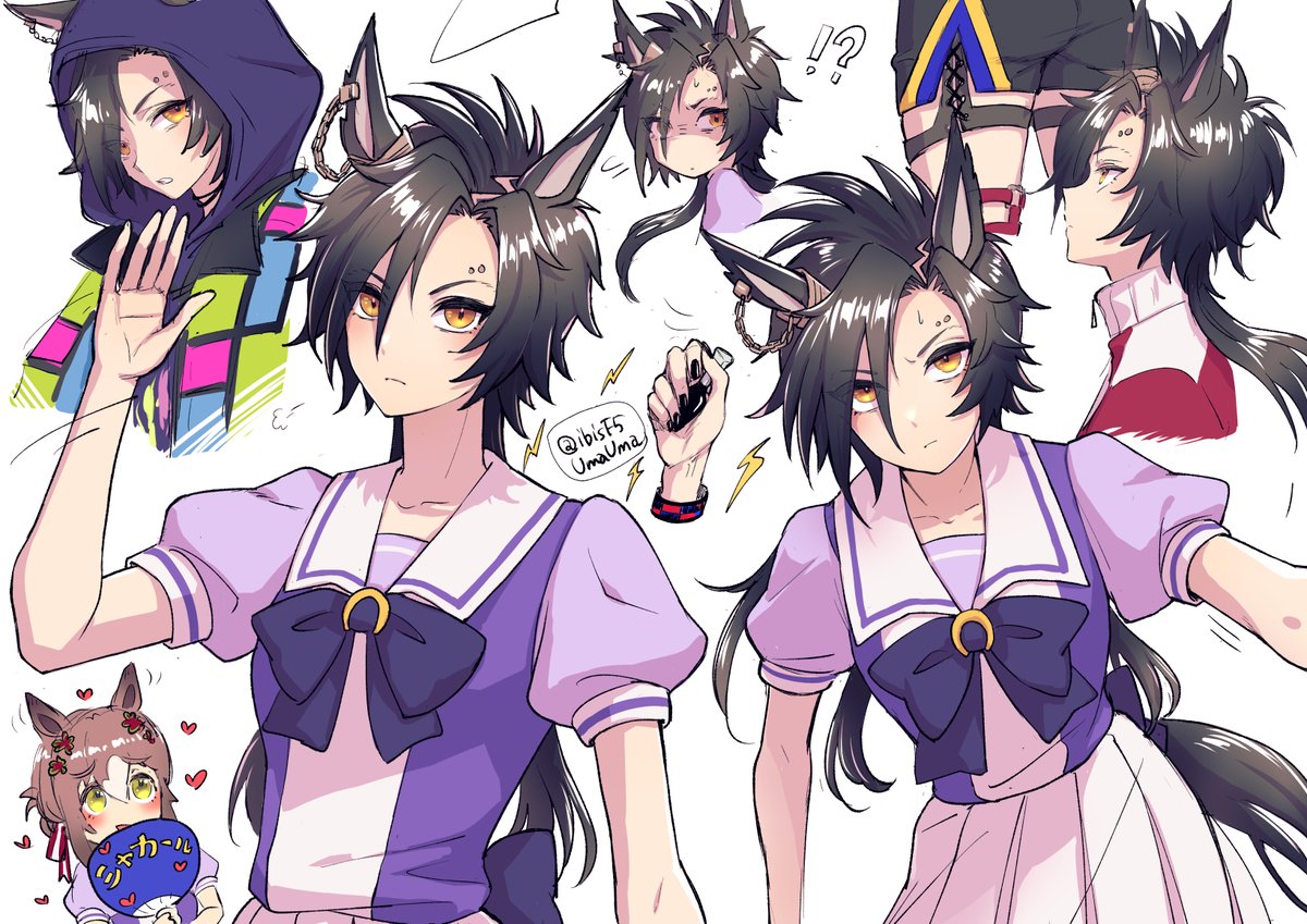 エアシャカール(ウマ娘) 「実装3周年記念の再掲 散々再掲しているラクガキ編」|ひぃ♞♘のイラスト