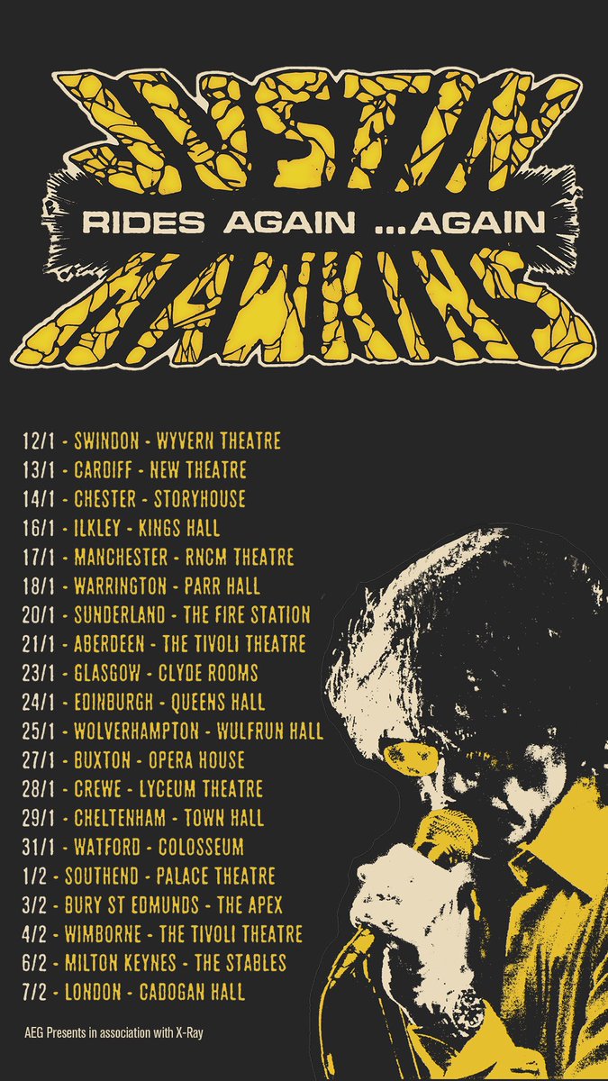 General sale for Justin Hawkins Rides Again… Again is now live.
Be quick as tickets are selling fast!

🗓️ 23 January 2026
🎟️ edmistonhouse.co.uk