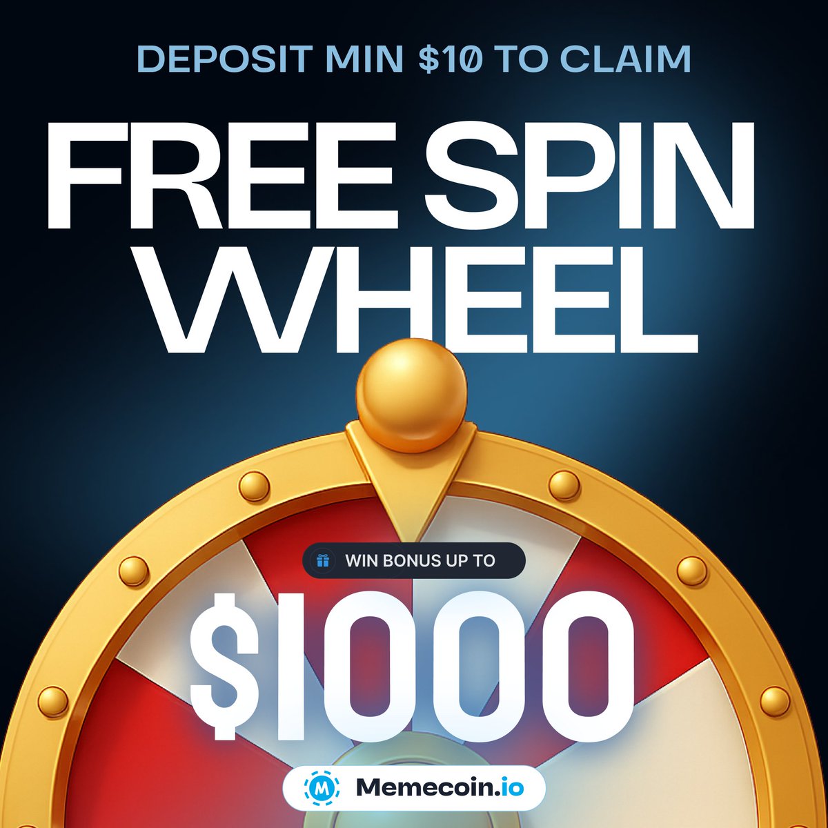 Deposit $10 and claim SPIN WHEEL for FREE!  💸

Win up to $1000 in bonuses – DAILY! 🎁

Start spinning now at Memecoin.io 🎰