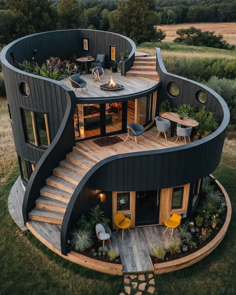 Wooden house.