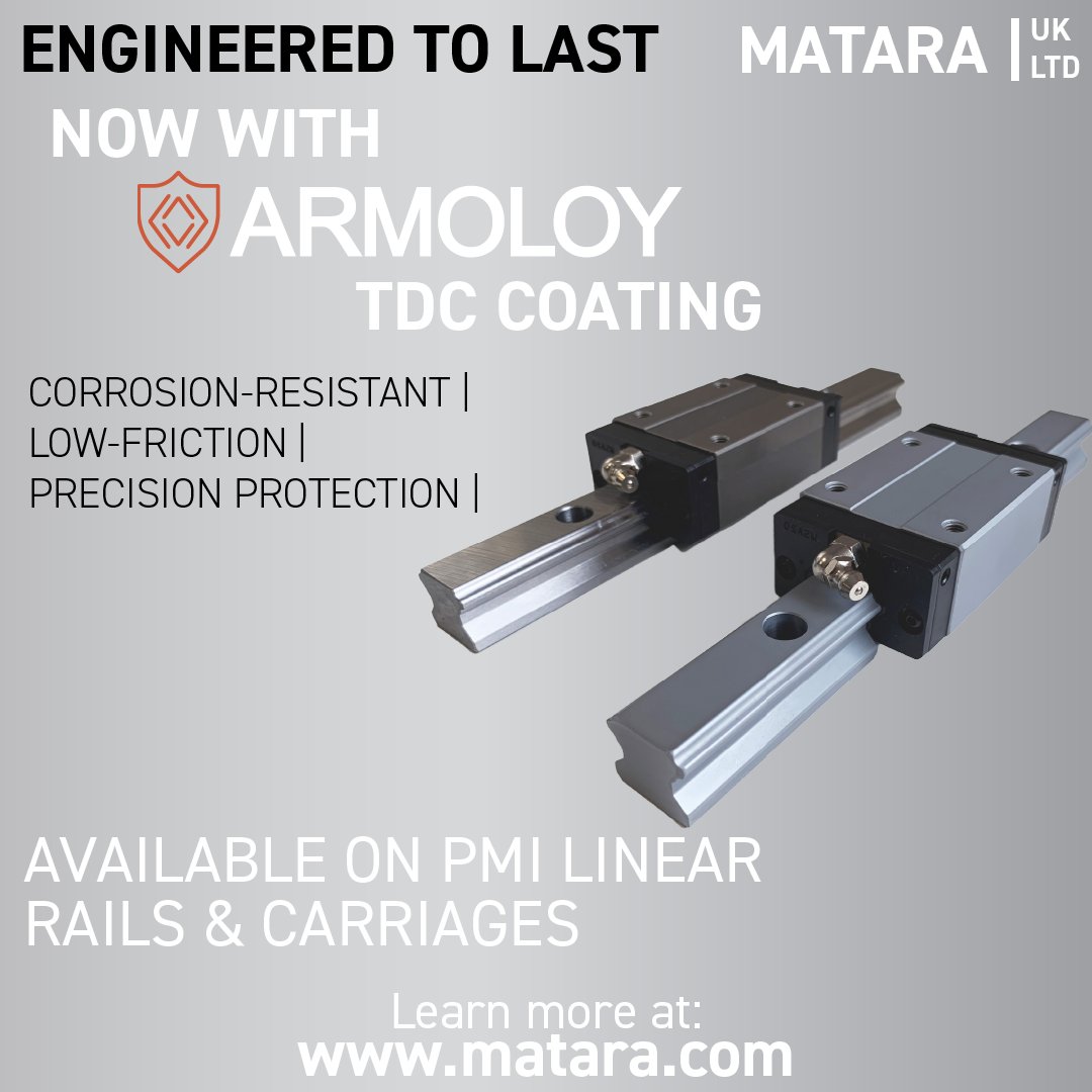MataraUK's tweet photo. Get in touch with our engineering team today to discuss your next coated assembly.  

Learn more: https://t.co/BZSg9j60Lf.  

#LinearMotion #AutomationEngineering #Armoloy #SurfaceTreatment #MataraUK #Ballscrews #LinearRails #IndustrialInnovation #RubixGroup #CoatedPrecision https://t.co/wQnxMlZUn2