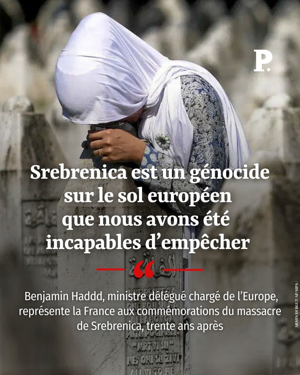 Le Point (@lepoint) on Twitter photo Il y a trente ans, du 11 au 22 juillet 1995, les forces serbes de Bosnie massacraient plus de 8 000 hommes et adolescents musulmans à Srebrenica, sous les yeux impuissants des Casques bleus néerlandais.
💬 <a href="/benjaminhaddad/">Benjamin Haddad</a>
Par <a href="/eberetta/">Emanuela Beretta</a>
➡️ l.lepoint.fr/HrS Il y a trente ans, du 11 au 22 juillet 1995, les forces serbes de Bosnie massacraient plus de 8 000 hommes et adolescents musulmans à Srebrenica, sous les yeux impuissants des Casques bleus néerlandais.
💬 <a href="/benjaminhaddad/">Benjamin Haddad</a>
Par <a href="/eberetta/">Emanuela Beretta</a>
➡️ l.lepoint.fr/HrS