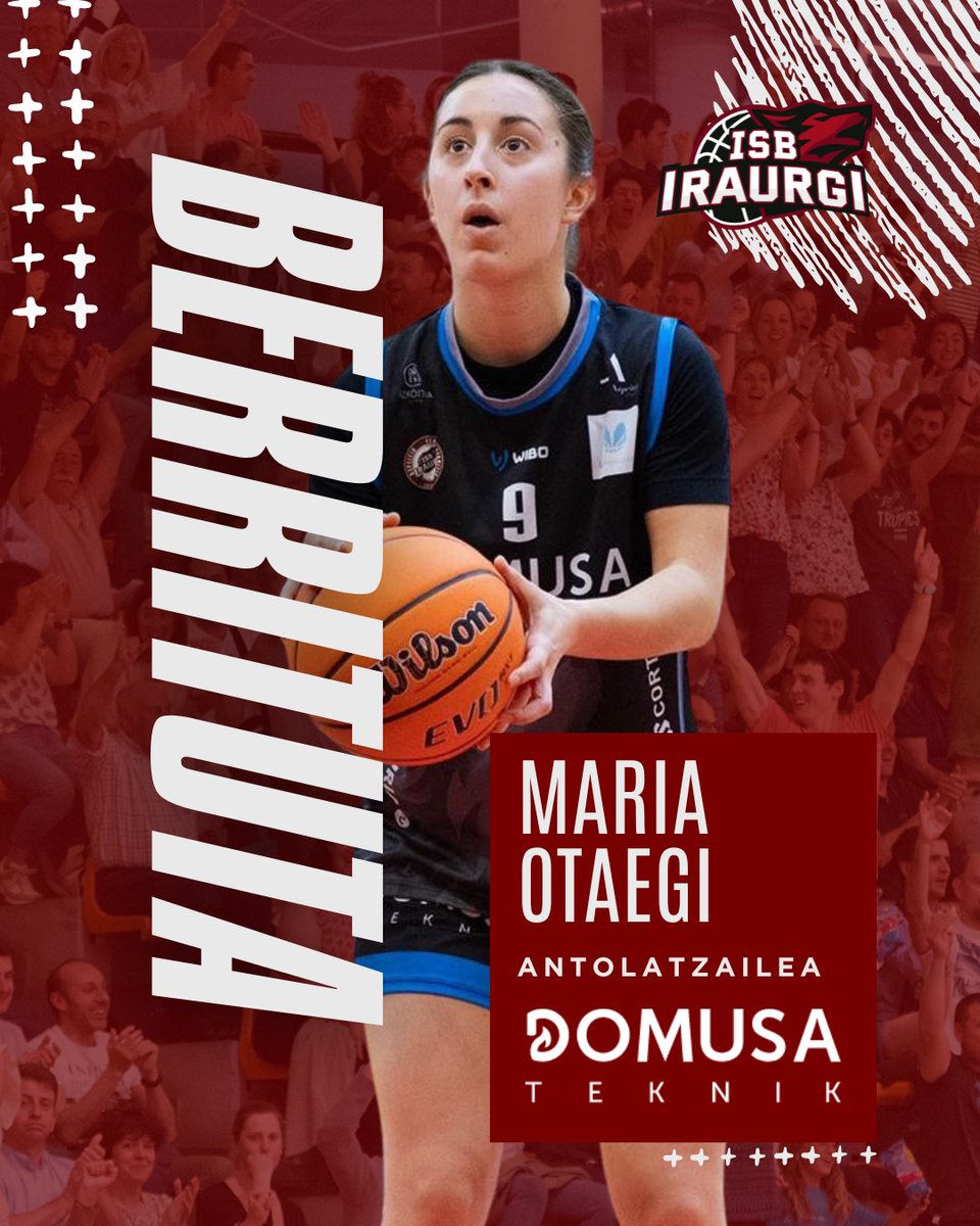 iraurgisb's tweet image. ✅ BERRITUTA
🔢 Maria Otaegi Albizu (2003, 1.69 m)
👉🏻 21 urteko antolatzaile azpeitiarrak bere 4. denboraldia egingo du Domusa Teknik ISBn maila honetan esperientzia eta indarra gehituz.
💪🏻 Egurre Maria!