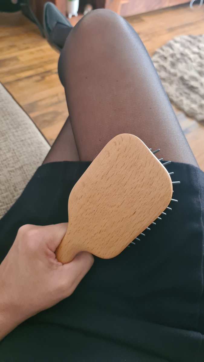 It's time you had a good hairbrushing. Over my knee, young man, and stop your sniffling.