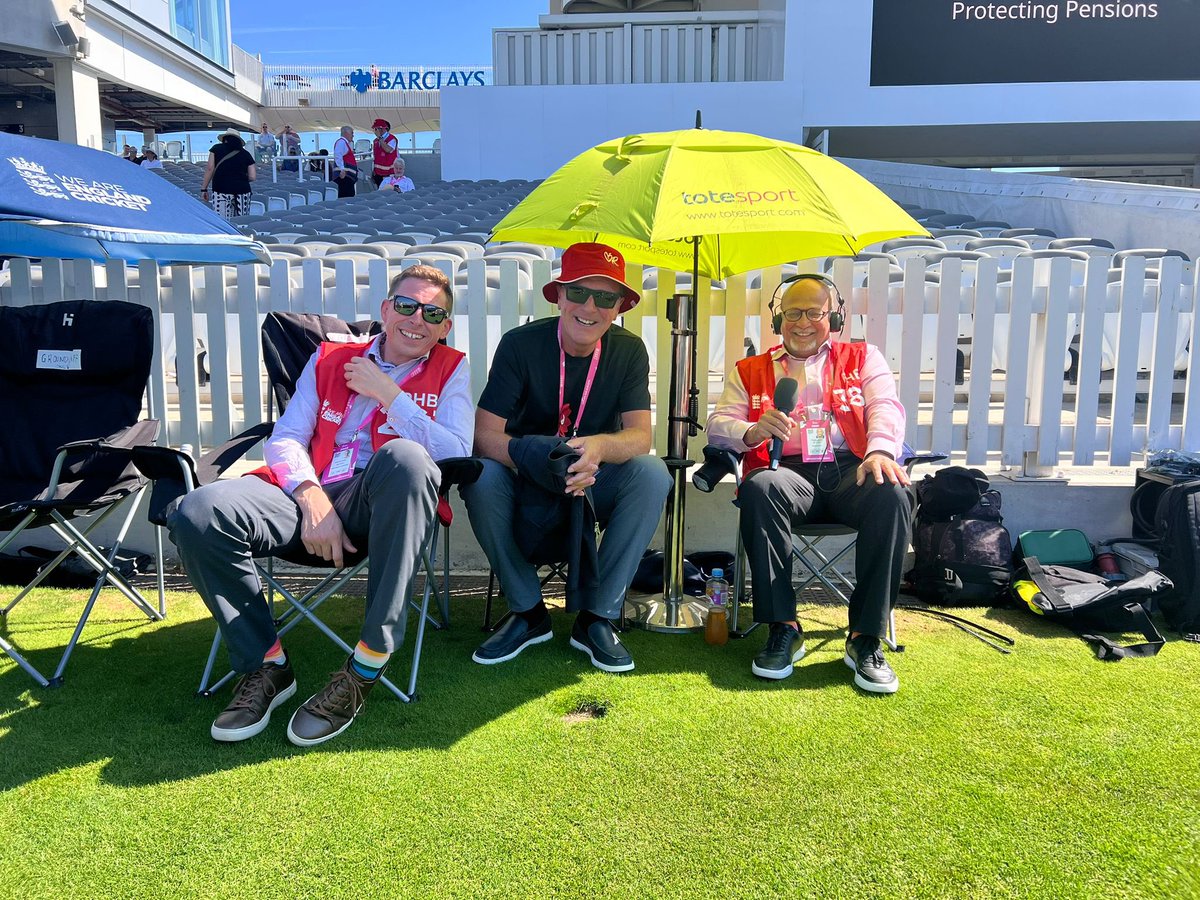 Test Match Special (@bbctms) on Twitter photo It’s hot, hot, hot <a href="/HomeOfCricket/">Lord's Cricket Ground</a>
<a href="/pakwakankar/">PRAKASH WAKANKAR</a>, <a href="/philtufnell/">Phil Tufnell</a> & <a href="/stephanshemilt/">Stephan Shemilt</a> starting our programme this morning.
#bbccricket #ENGvIND It’s hot, hot, hot <a href="/HomeOfCricket/">Lord's Cricket Ground</a>
<a href="/pakwakankar/">PRAKASH WAKANKAR</a>, <a href="/philtufnell/">Phil Tufnell</a> & <a href="/stephanshemilt/">Stephan Shemilt</a> starting our programme this morning.
#bbccricket #ENGvIND