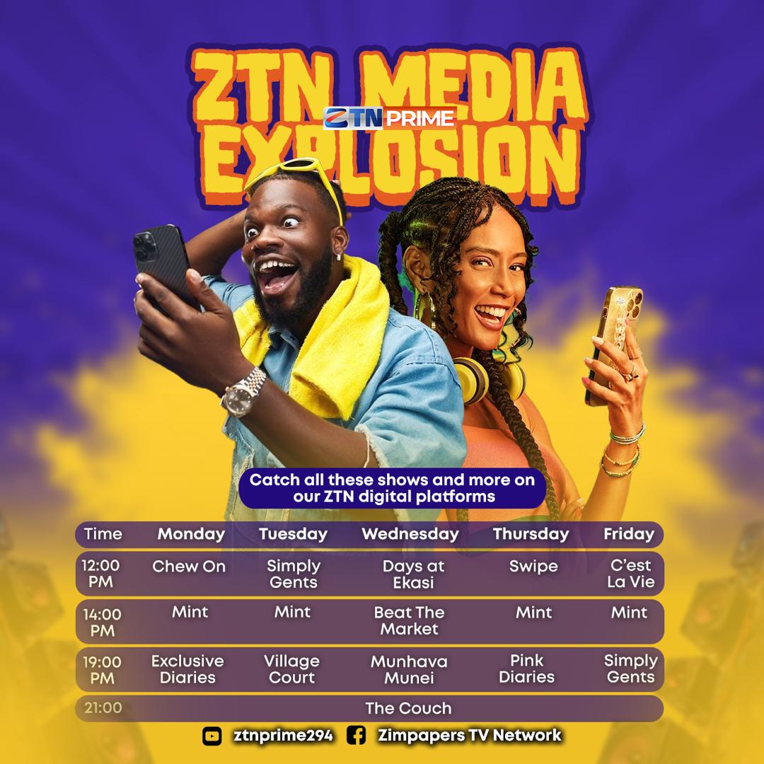 Are you keeping up with your favorites?

 Thrilling shows  now streaming  on #ZTNPrime! Check out the timetable below so you don't miss a moment of your must-see lineup and dive into unbeatable entertainment. Watch anytime, anywhere!

#GetThePicture #ZTNPrime #DSTV294 #Zimbabwe