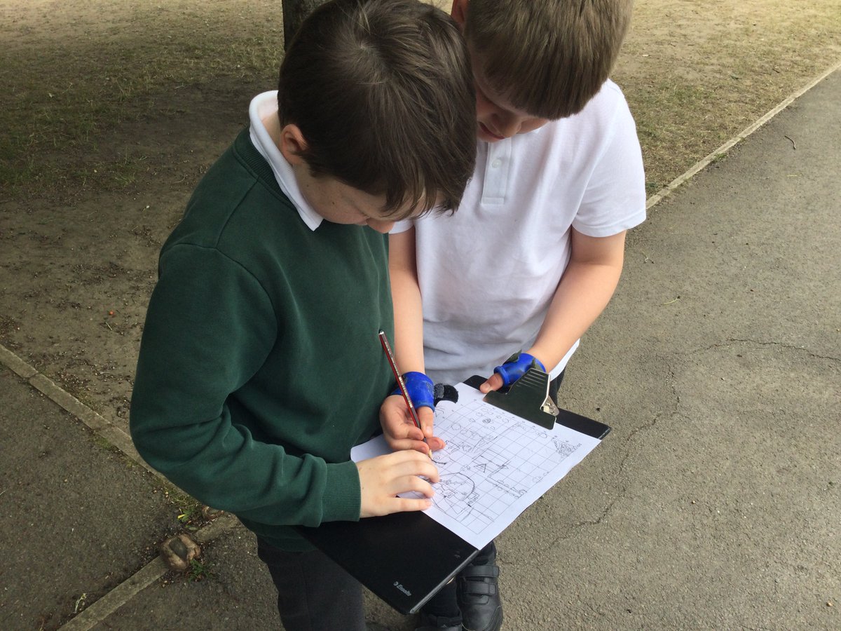 Year 5 took their orienteering skills to the next level. They created their own aerial map of the school, complete with coordinates and a key, and hid objects around the school grounds for their peers to find. The only clues they gave to others were the coordinates.