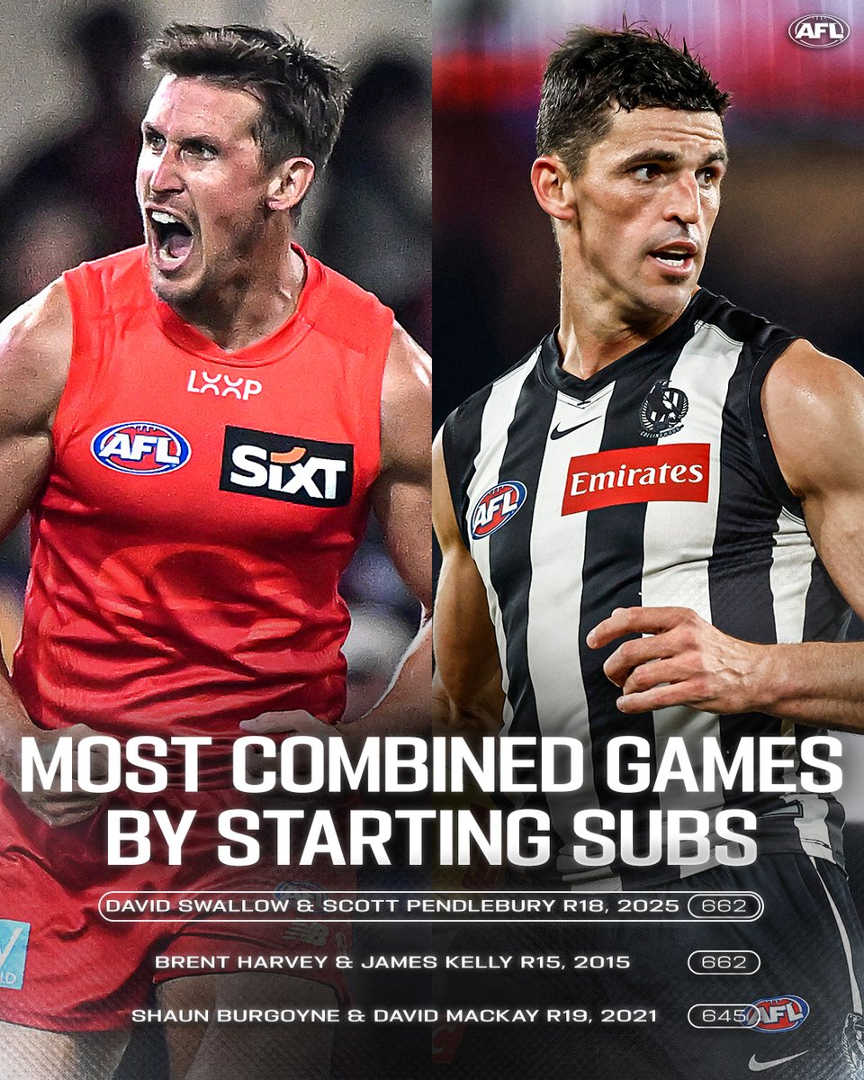 That's a lot of experience to call upon 🤝

(via: <a href="/sirswampthing/">Swamp</a>)

#AFLSunsPies