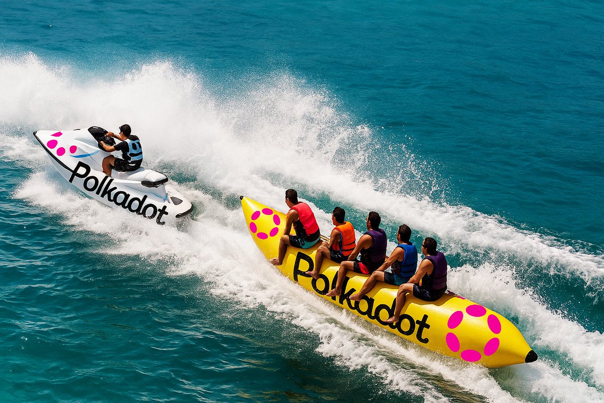 AndreyMcQueen's tweet photo. GM POLKADOT FAM!
🏄♂️ While other blockchains go it alone, we ride as a team!
Squad goals: making waves in Web3 together!
This is how we ride the interoperability tsunami! 🌊⚡
#SquadGoals #InteroperabilityTsunami #RideTogether https://t.co/HzSaQfgLRb