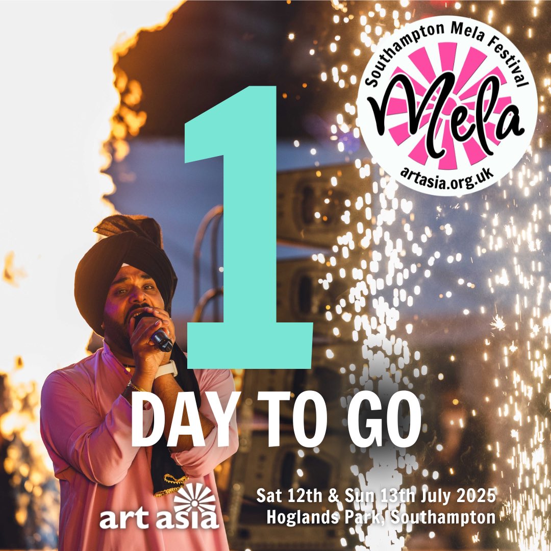 Southampton Mela Festival opens tomorrow! Join us for a weekend of live music, dance, arts, crafts and delicious food.