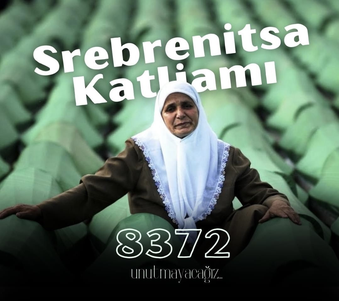 Srebrenitsa Soykırımı’nda şehitlik mertebesine erişen Bosnalı soydaşlarımızı rahmetle anıyorum. Türk ve Müslüman düşmanlarının soyları kurusun İnşaAllah..