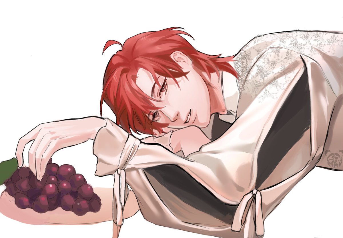 Henituselynss's tweet image. Although I was going to draw him without smiling, Cian wants him to be more ‘sexy’, hence the second version #백작가의망나니가되었다 #LCF #CaleHenituse