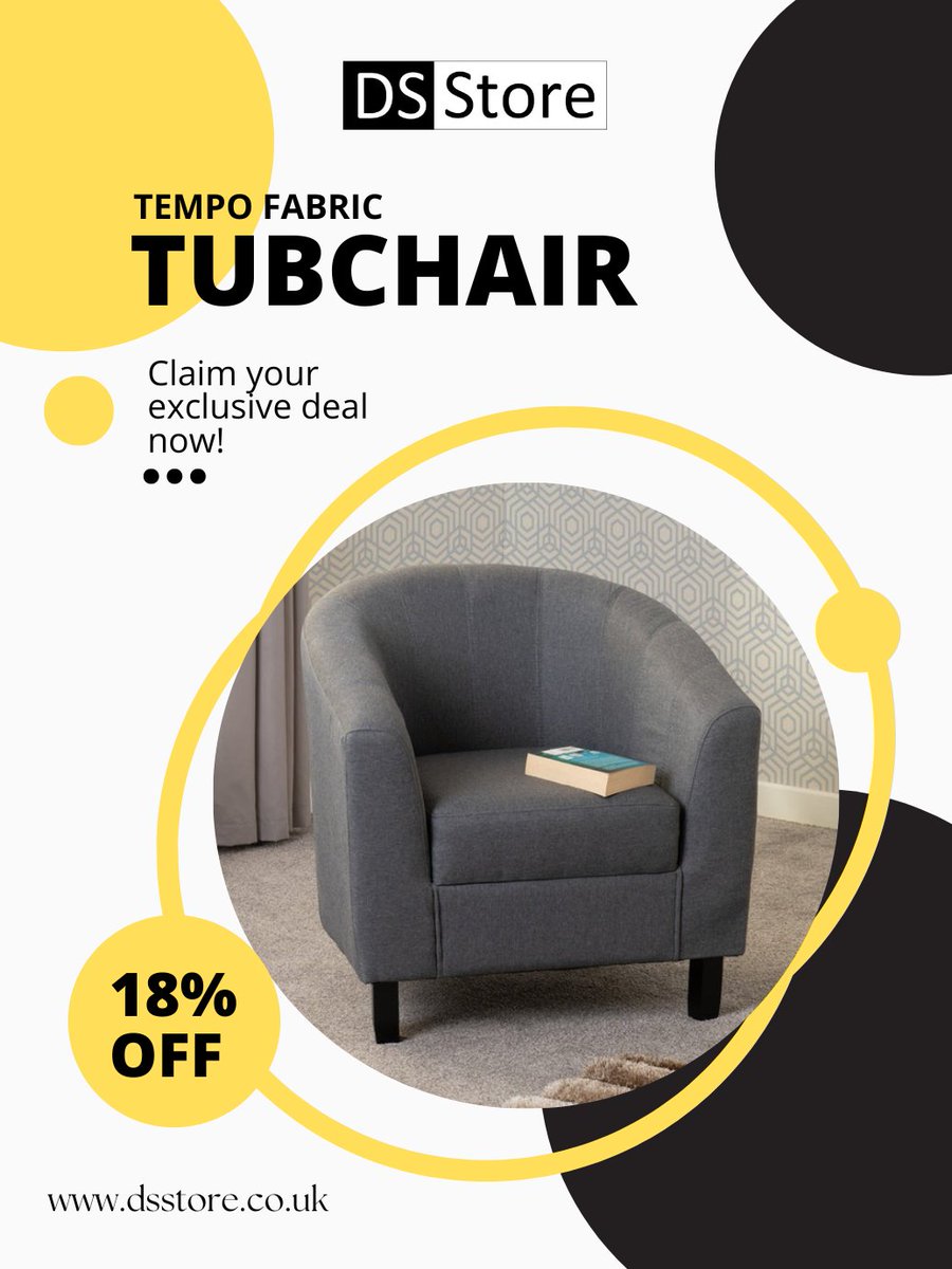 DSStoreUK's tweet image. ✨ Sink into comfort with the Tempo Fabric Tub Chair 🪑✨ Soft, stylish, and perfect for adding a cozy touch to your living space or reading nook.
 
🌐 dsstore.co.uk

📞 07436499256

#DSStore #HomeStyle #CozyHome #ModernLiving #FurnitureInspo #UKHomes #ReadingNook