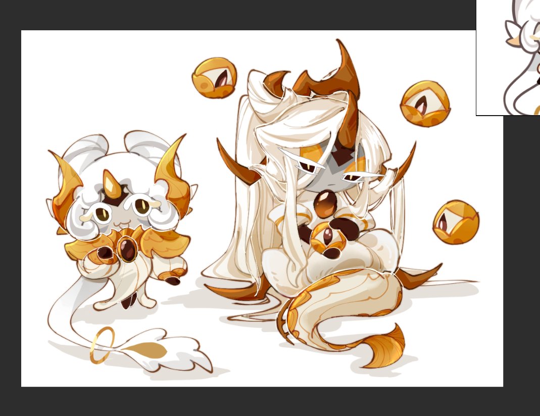 uyngm37221's tweet image. #dragoneyecookie
#LonganDragonCookie
#cookierun
算是父女互换衣服梗(?)