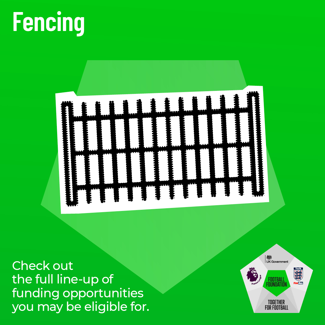 Need new boundary fencing, pest control, or ball retention systems?🚧

Football Foundation can provide up to £25,000 that does not exceed 75% of project costs.

🔗footballfoundation.org.uk/grant/fencing

✉Daniel.McElhone@durhamfa.com for further information