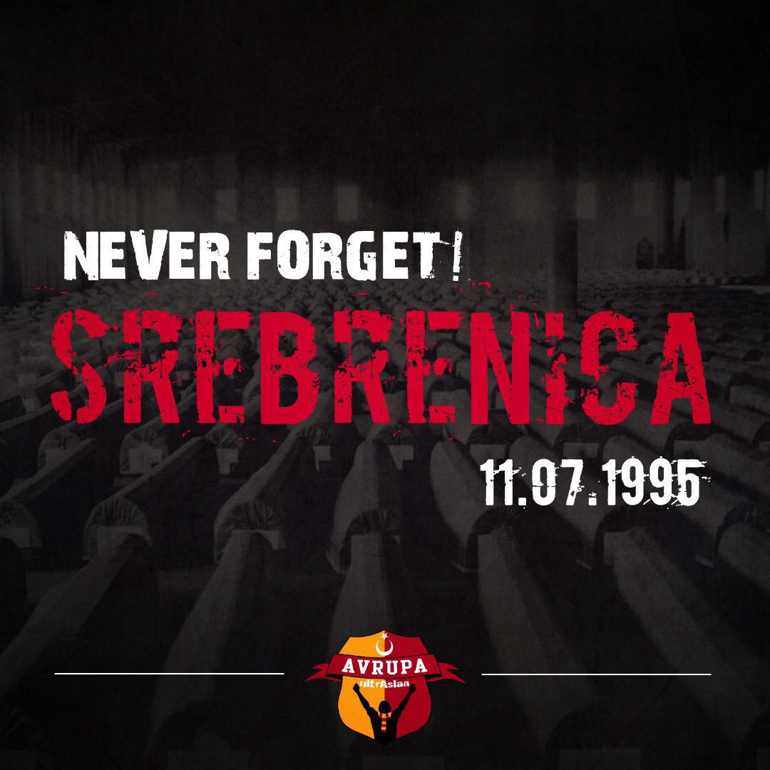 ultrAslan_EU's tweet image. İnsanlık tarihinin utanç yüzlerinden olan Srebrenitsa soykırımını lanetliyor, katliamın 30. yılında vefat edenleri saygı ve rahmetle anıyoruz.
Unutmadık, Unutmayacağız!
NEVER FORGET!
#Srebrenitsa #Srebrenica
#ultrAslanAVRUPA