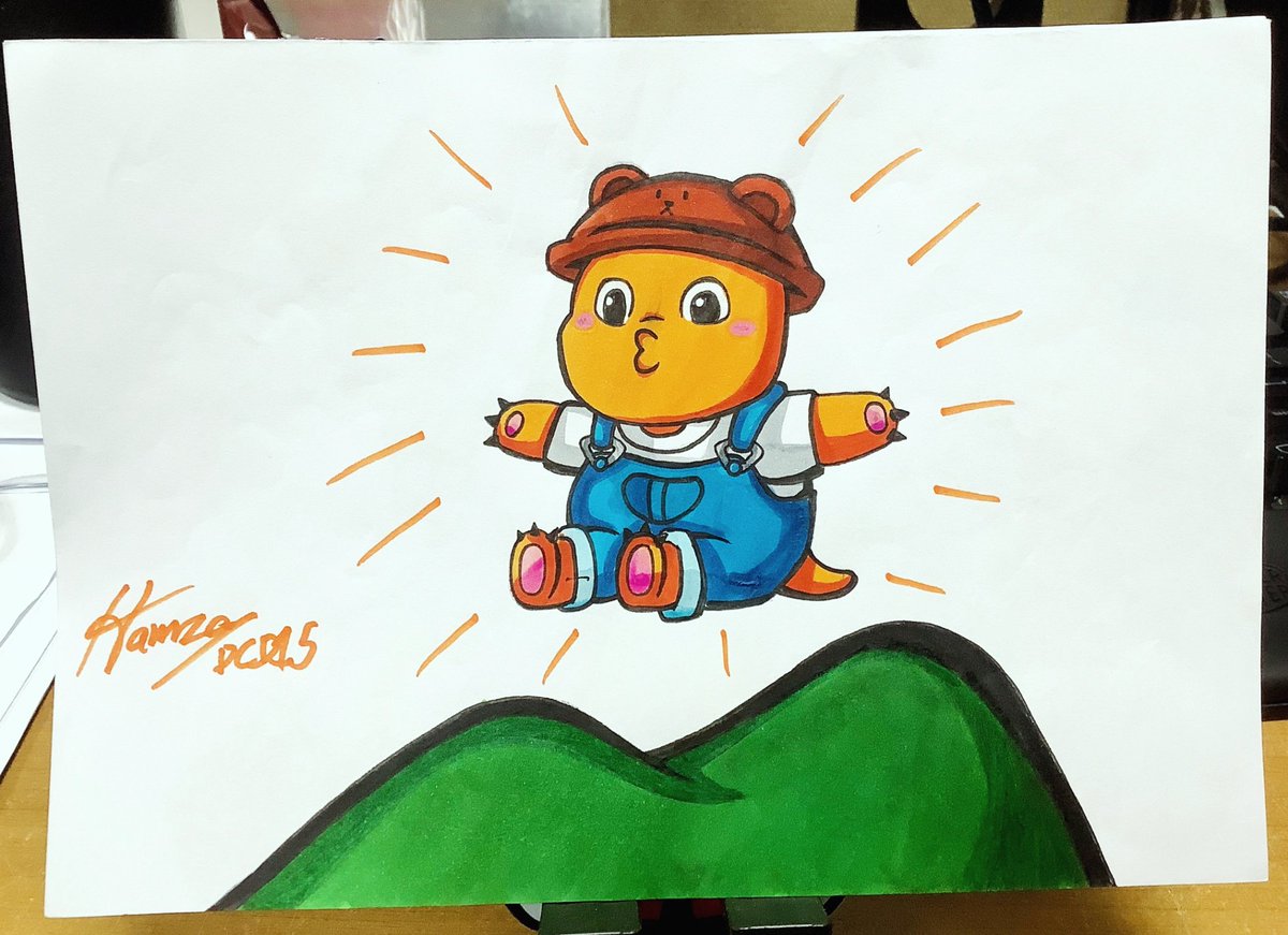 Art Gift for a friend
A cartoon character named Nailong

#traditionalart #markerart #nailong #artgift