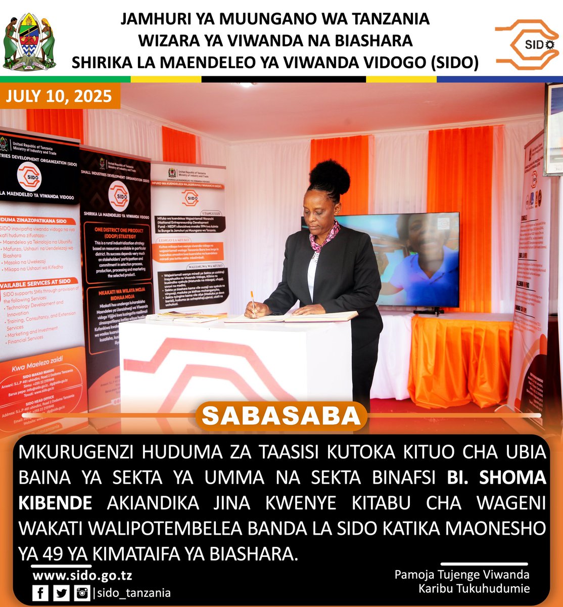 SIDO TANZANIA 
Karibu Sana!!!!!