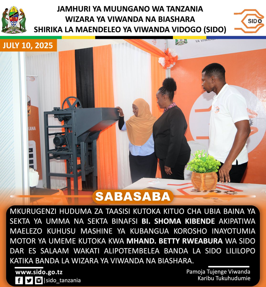 SIDO TANZANIA
Karibu Sana!!!!