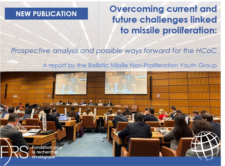 Supporting the Hague Code of Conduct (@hcoc_euproject) on Twitter photo What are missile proliferation current and future challenges ? The #HCoC Youth Group proposes ways forward in this new report, exploring:
▶️Regional dimensions
▶️Non-state actors
▶️Adapting regularory instruments
▶️Space dimensions.
Read the report here: shorturl.at/62lvu What are missile proliferation current and future challenges ? The #HCoC Youth Group proposes ways forward in this new report, exploring:
▶️Regional dimensions
▶️Non-state actors
▶️Adapting regularory instruments
▶️Space dimensions.
Read the report here: shorturl.at/62lvu