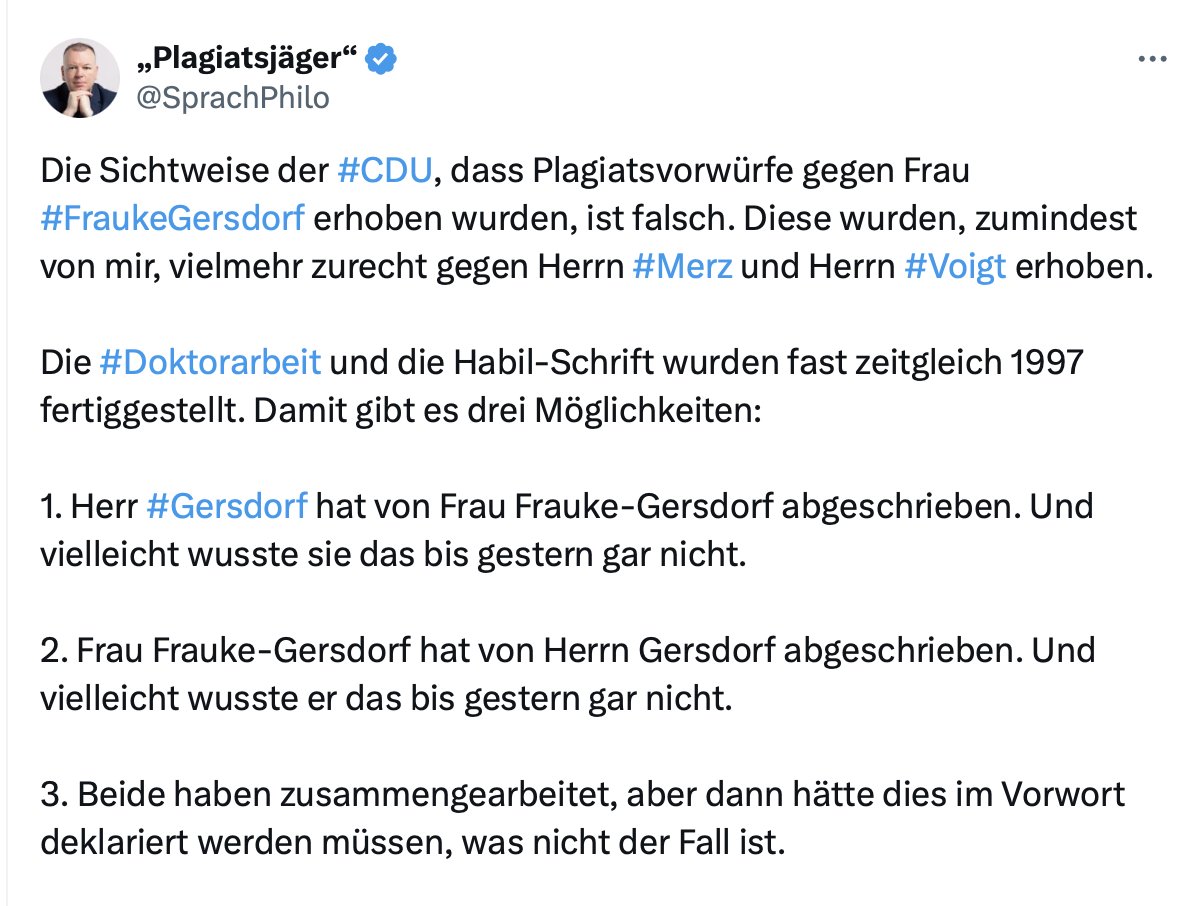 Neueste Wendung: Der Plagiatsjäger der von Jens Spahn zitiert wurde bestreitet, dass es einen Plagiatsvorwurf gibt