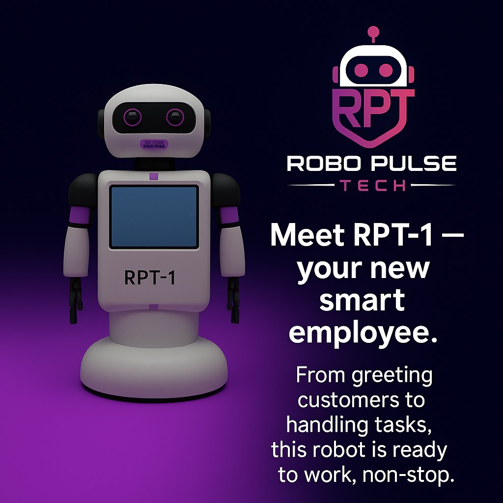 robopulsetech's tweet image. We Build Robots That Work for You

#CustomRobots #BusinessAutomation #SmartSolutions #SchengenTech #WorkSmarter #RobotForBusiness #FutureReady #RoboPulseTech