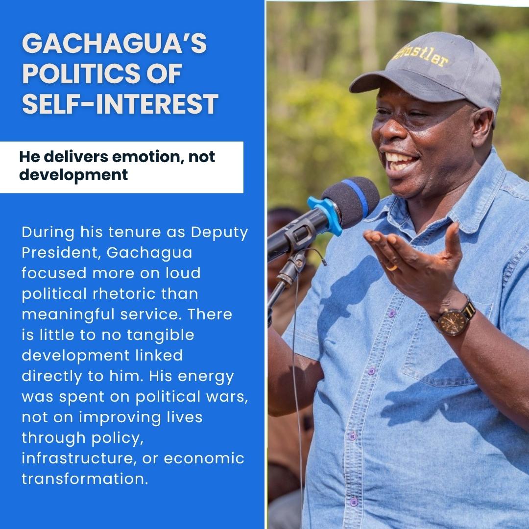 The only thing Dishonest Riggy G delivered as Deputy President was division. No reforms, no infrastructure—just loud speeches and ethnic propaganda. We must not normalize failure cloaked in victimhood. #TruthfulLiar