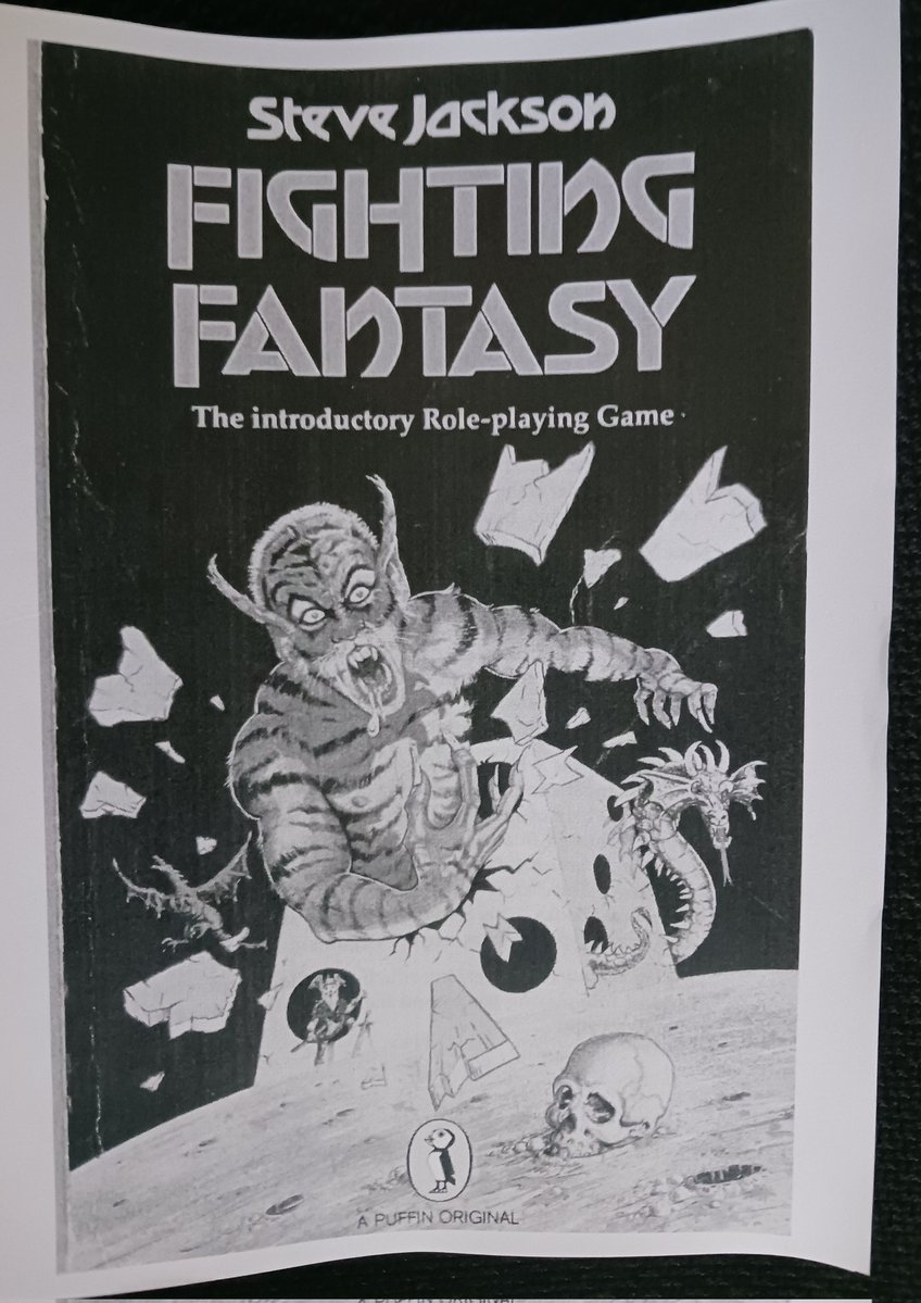 yum_dm's tweet image. I printed out the #FightingFantasy core rule book today for a new #SoloRPG adventure. I'm looking forward to this one. #DnD #DungeonsAndDragons #TTRPG