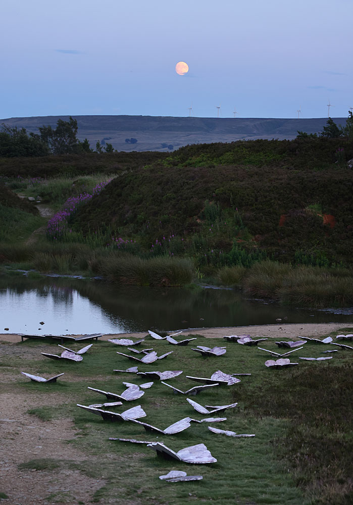 MEHERUNNISA ASAD, STUDIO LÉL @meherunnisa.asad <a href="/studio_lel/">lel.studio</a> 8TH July 2025 moon, Waxing Gibbous (99.6%)  #Bradford2025 #WildUplands #ContemporarySculpture #EarthWorks #LandArt #Haworth #bronte