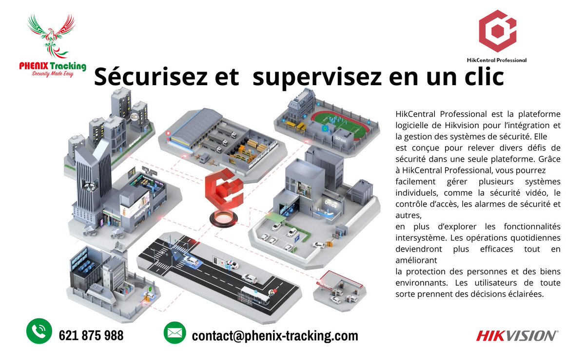 PhoenixTracking's tweet image. 🔒 La sécurité connectée, intelligente et centralisée

Sécurisez vos sites avec HikCentral Professional, la plateforme tout-en-un qui centralise la gestion de la vidéosurveillance, du contrôle d’accès, incendie...
En savoir plus 
facebook.com/phoenixtrackin…

#Sécurité