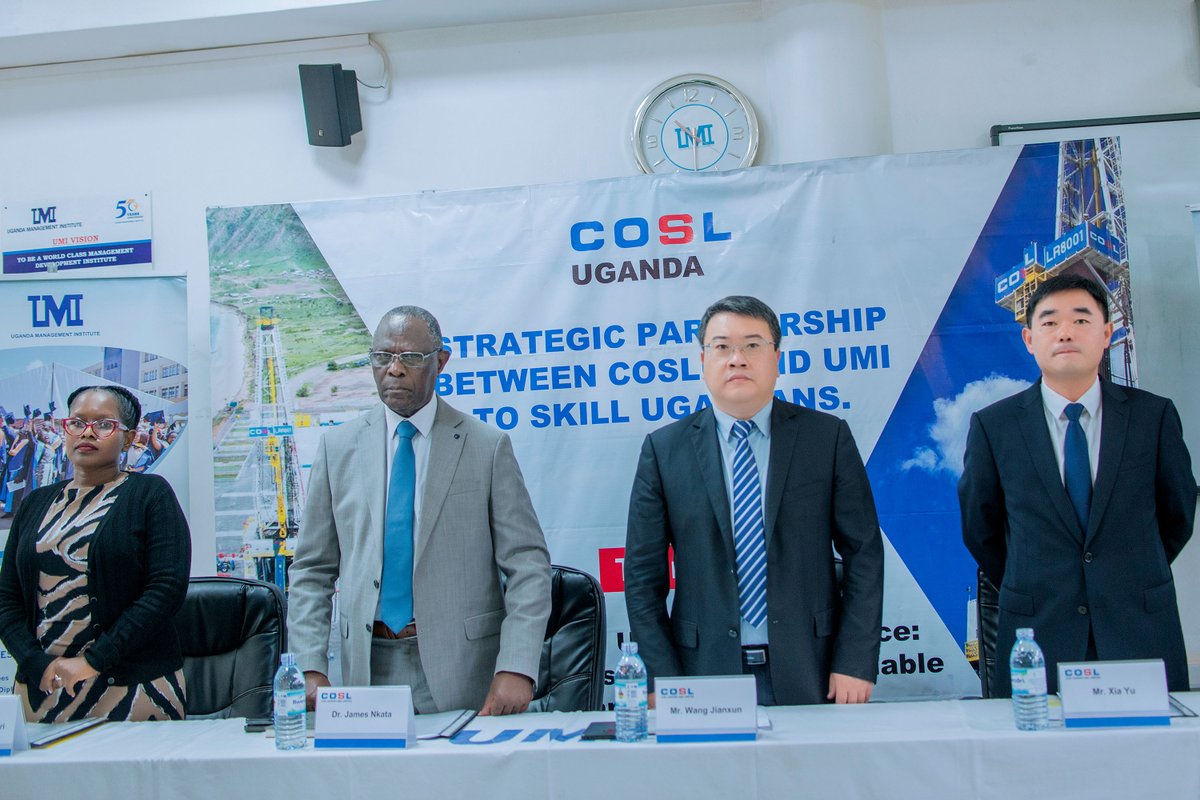 PAU_Uganda's tweet image. 📢 The Uganda Managment Insititute @UMIUganda - @COSLU_Uganda Training Programme Officially Launched!
The @UMIUganda and @COSLU_Uganda have launched their inaugural training on Essentials of Oil & Gas Management, bringing together 18 participants from @PAU_Uganda, @UNOC_UG, and…