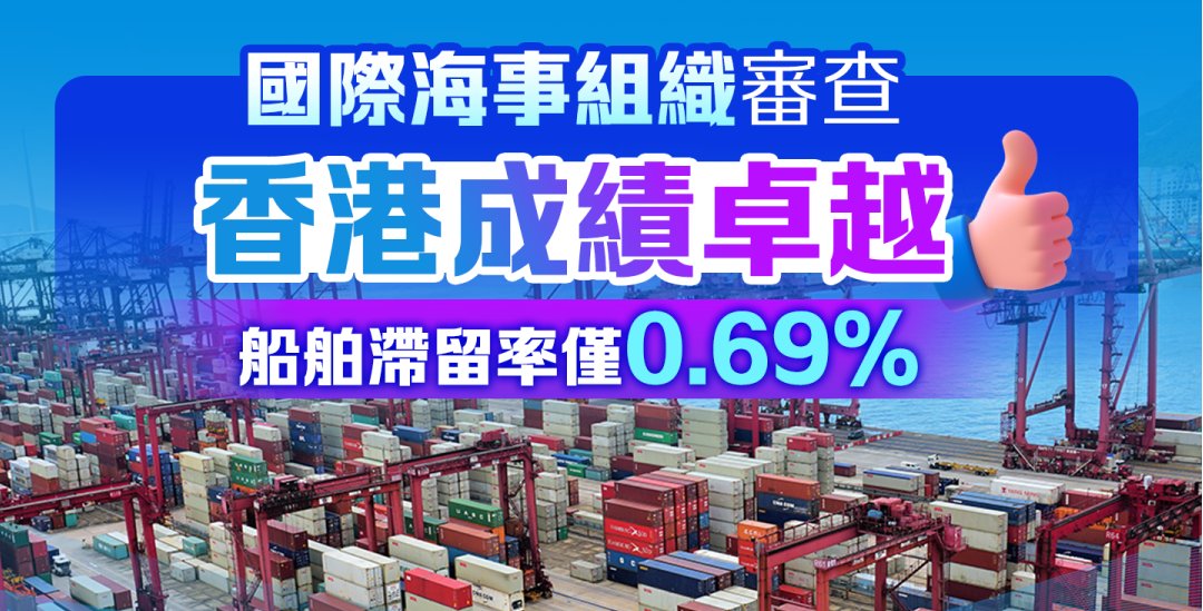 Hong Kong, China has achieved outstanding results in the International Maritime Organization (IMO) Member Audit Scheme. It highlighted that the consistently low detention rate of Hong Kong-registered ships at 0.69% is significantly lower than the global average of 3.30%,