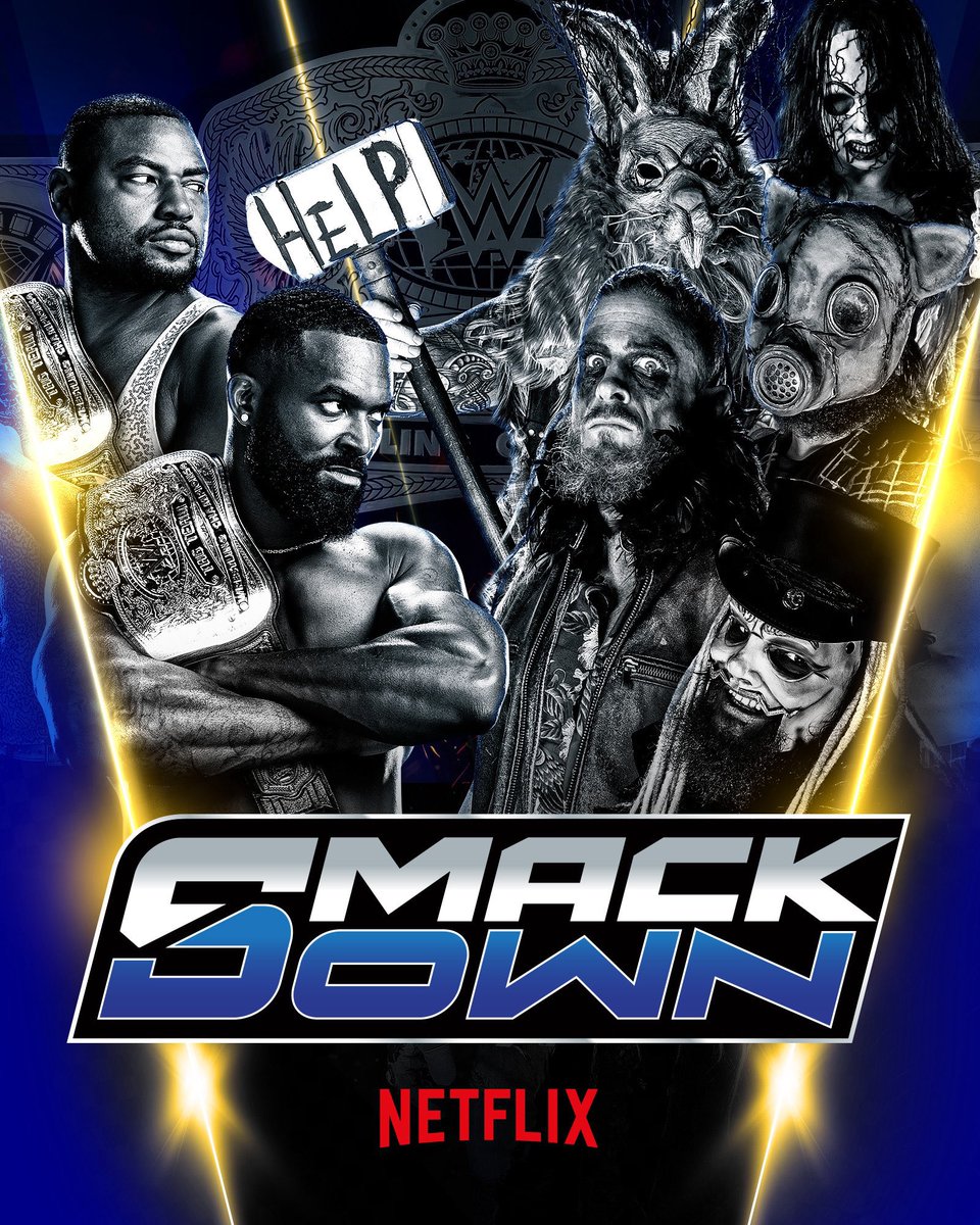 Hoy es viernes, así que nos vemos en #SmackDown en #Netflix para comenzar un fin de semana inolvidable en #WWE