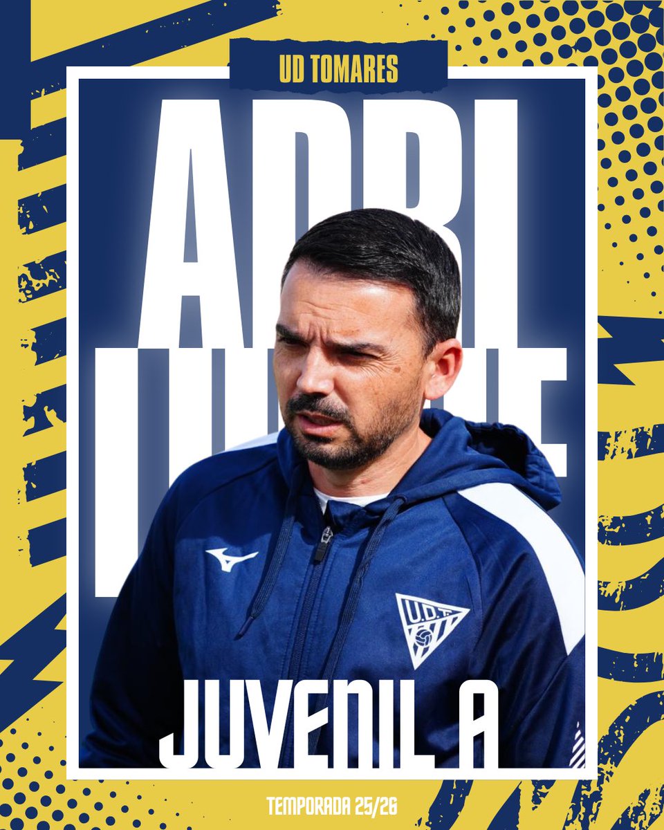 🟡 𝐂𝐚𝐧𝐭𝐞𝐫𝐚 𝐔𝐃𝐓 | 𝐉𝐮𝐯𝐞𝐧𝐢𝐥 𝐀

Adrián Luque renueva como entrenador de nuestro primer equipo juvenil para la temporada 25/26.💛

En nuestra vuelta a la máxima categoría juvenil Adri seguirá liderando al equipo.💪🏼

#CanteraUDT #AquiEstamosOtraVez