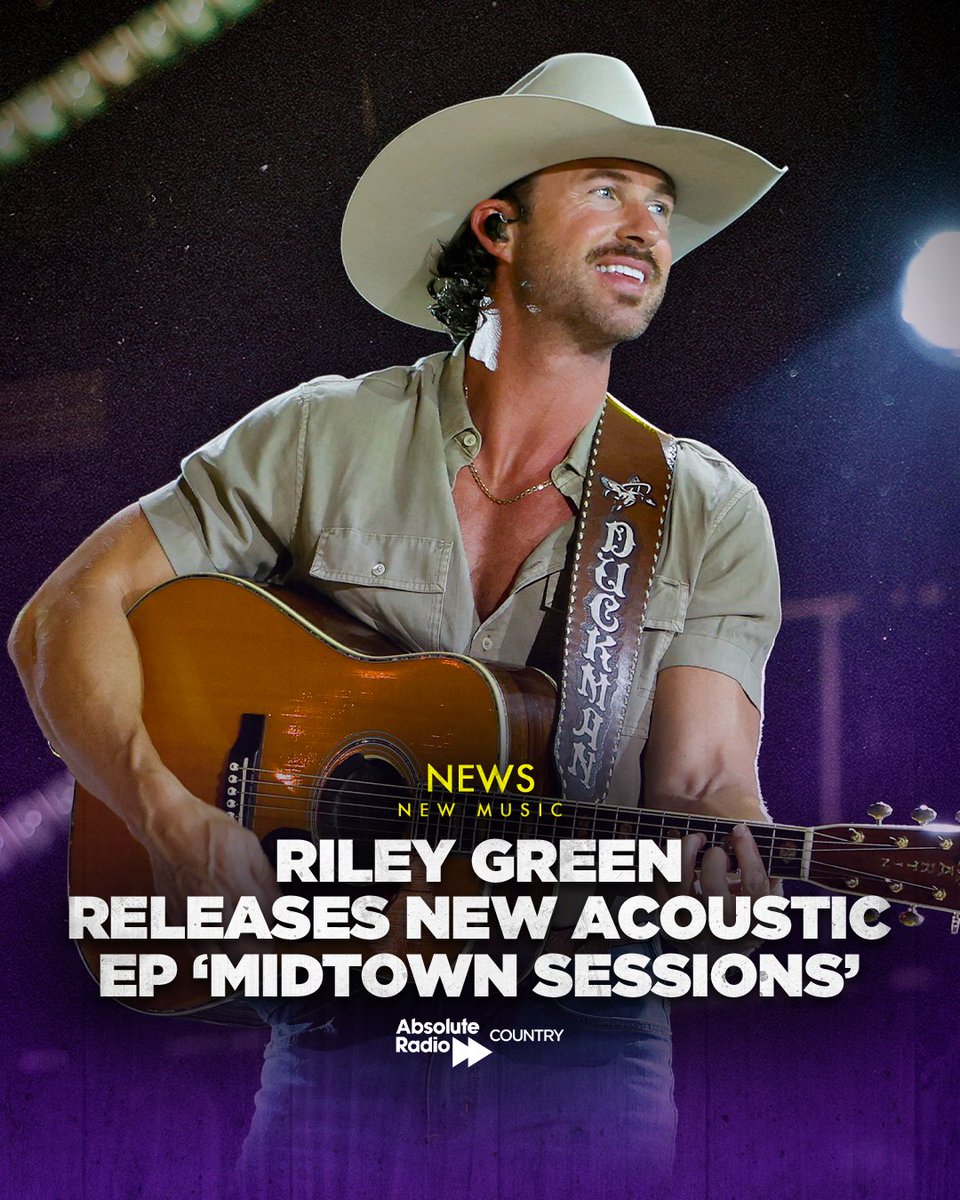 Absolute Radio Country (@arcountry) on Twitter photo .<a href="/RileyGreenMusic/">Riley Green</a> is the gift that keeps on giving!🙌
Today Riley released a brand-new EP called 'Midtown Sessions', it features acoustic versions of his songs:
1. Change My Mind
2. Worst Way
3. Jesus Saves
4. Cowboy In Me
5. Bartender In Destin - NEW. .<a href="/RileyGreenMusic/">Riley Green</a> is the gift that keeps on giving!🙌
Today Riley released a brand-new EP called 'Midtown Sessions', it features acoustic versions of his songs:
1. Change My Mind
2. Worst Way
3. Jesus Saves
4. Cowboy In Me
5. Bartender In Destin - NEW.
