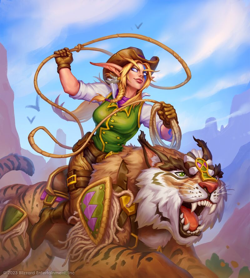 Neasper's tweet photo. Alleria and Illidan have started a sabercat sanctuary https://t.co/F6waBK356y
