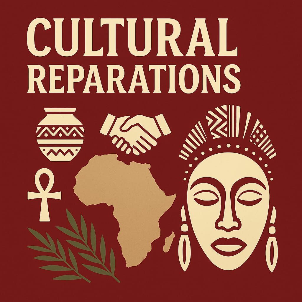 AfricansRising's tweet photo. This #ReparationsFriday let's talk CULTURAL REPARATIONS: Restoring What Was Stolen
Reparations are not just about money. It’s also about restoring our soul as a people.
#ReparationsNow #AfricansRising https://t.co/2Z9Cef35LR