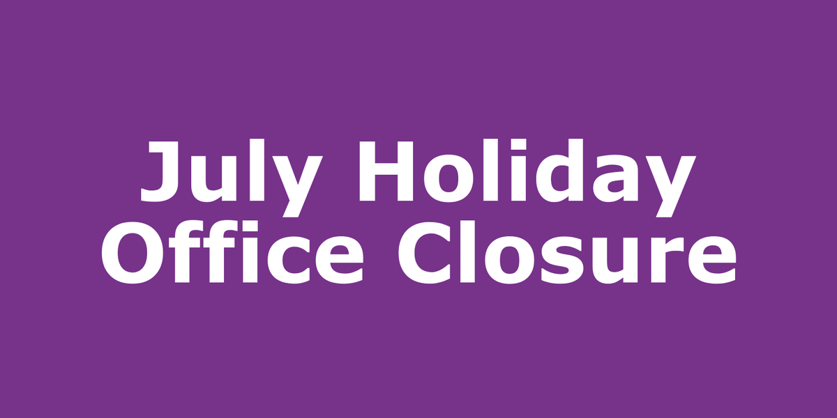 NIHRC's tweet image. The NIHRC office will be closed on Monday 14th and Tuesday 15th July, reopening on Wednesday 16th July.