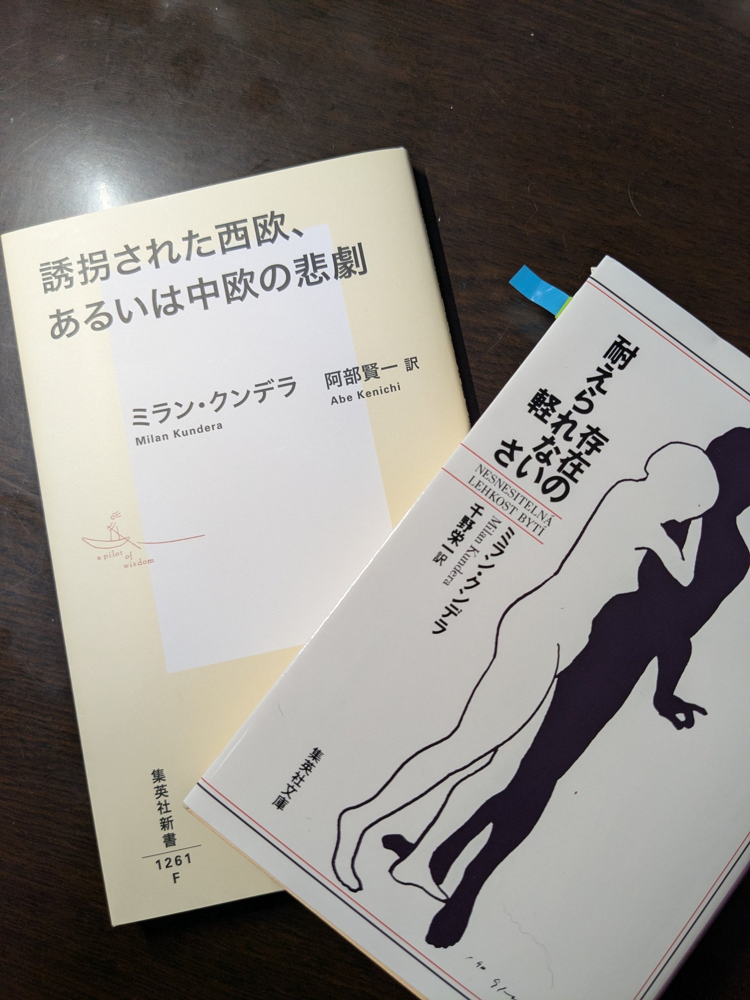 ミラン・クンデラ 満喫セット kenichi abe 阿部賢一 on X: 