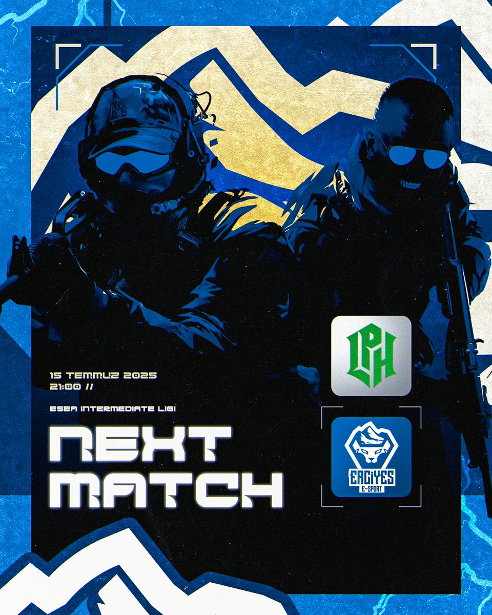erciyesesports's tweet photo. 🎯 NEXT MATCH!
🔫 ESEA Intermediate Ligi’nde bir kapışma daha başlıyor!

🗓️ 15 Temmuz 2025
🕘 Saat: 21.00
🆚 @lphgamingcz vs. Erciyes E-Sports

#ErciyesESport #ESEA #NextMatch #CSGO #GamingCommunity #FightForVictory #BlueWave https://t.co/dIL9Qob3xl