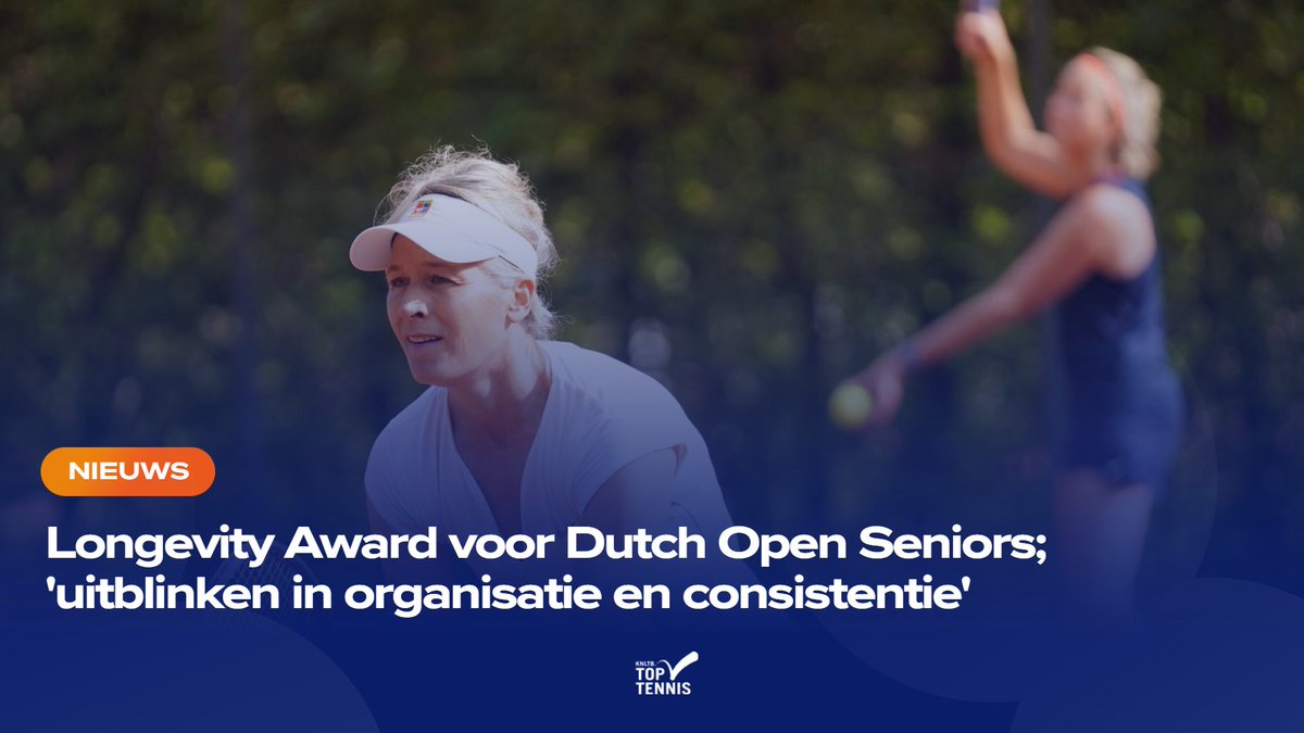 Voor meer dan 25 jaar trouwe dienst is de Dutch Open Seniors, volgende week op Arnolduspark in Hoofddorp, beloond met een ITF Tournament Recognition Longevity Award. #tennis #knltb
tennis.nl/toptennis-nieu…