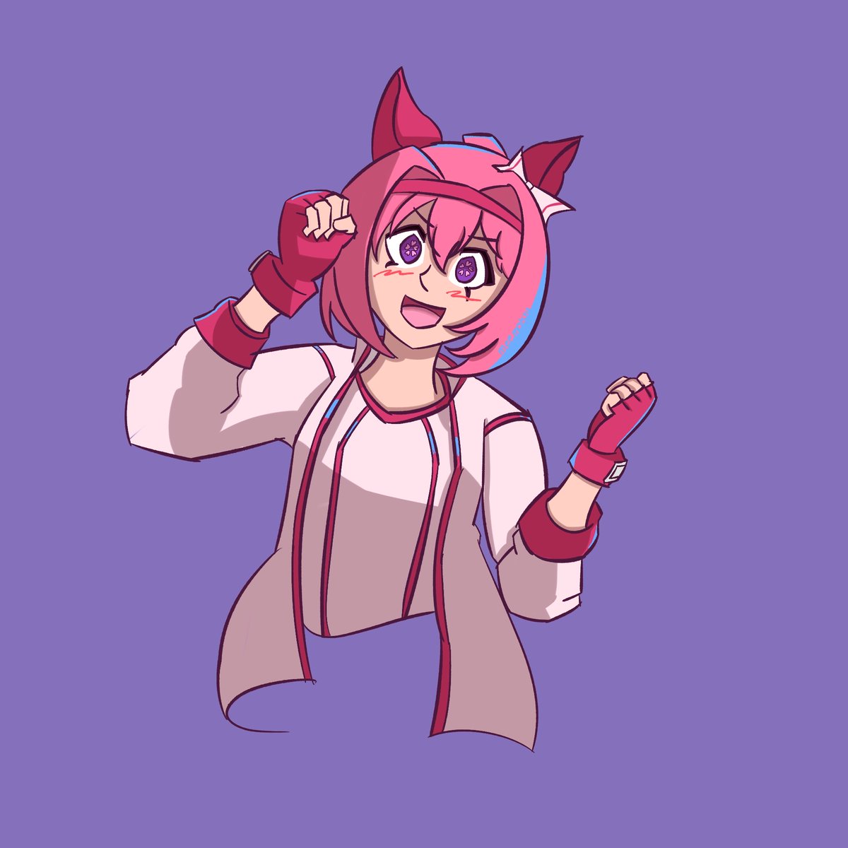 Haru urara study! I don’t like how the expression came out and I think some proportions could be fixed. Overall I like it I just think I should’ve spent more time #umamusumeprettyderby #haruurara