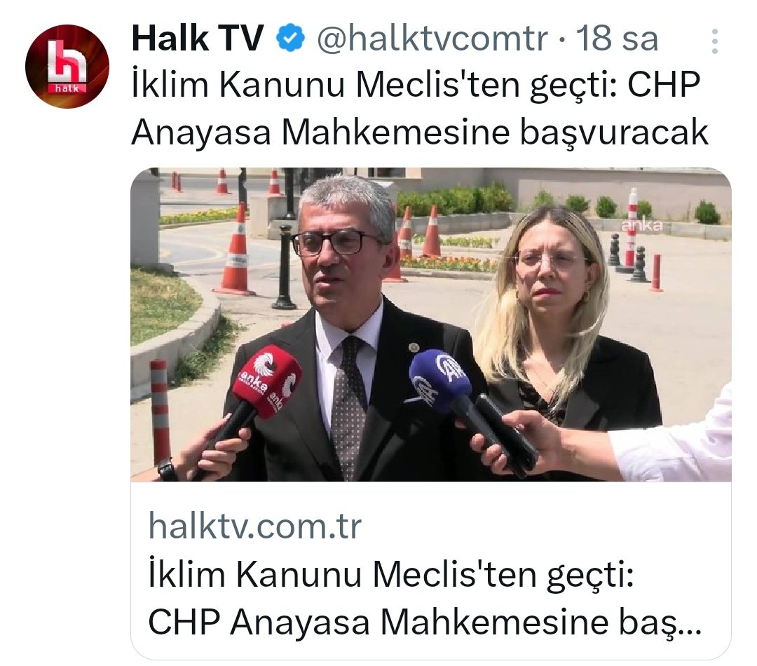 CHP iklim kanununun iptali için Anayasa Mahkemesine başvuruyor..hayırlısı..
