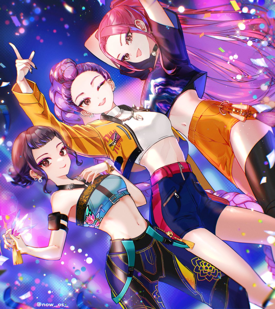 now_os_'s tweet image. HUNTR/X ❣️❣️ 
#KPOPDEMONHUNTERS #kpopdemonhuntersfanart