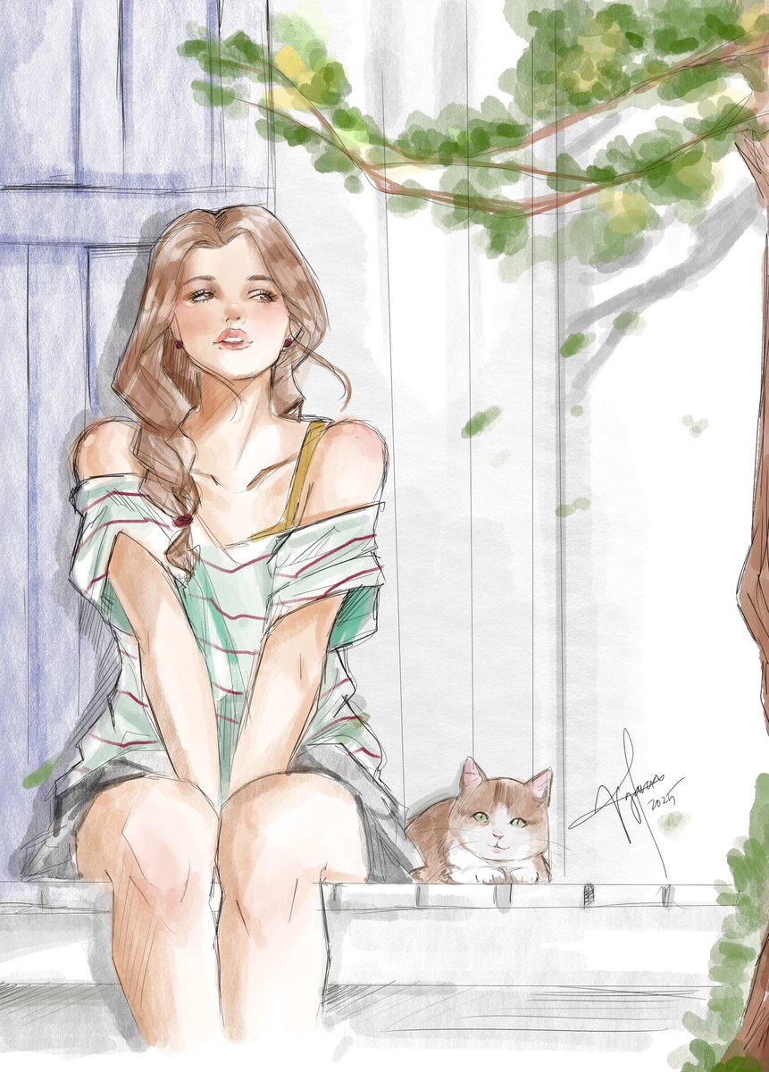 Soft Watercolor Fridayyyy 🩷☺️
#watercolor #sketch #fyp #artstyle #art #artwork #artist #draw #paint #friday